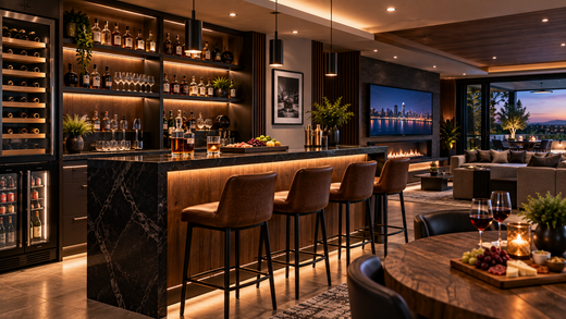 Home Bar & Entertaining