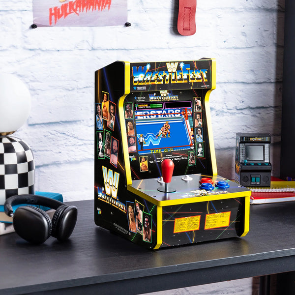 Arcade Classics WWE Counter Series Game Machine with 8" Liquid Crystal Screen & 4 Games