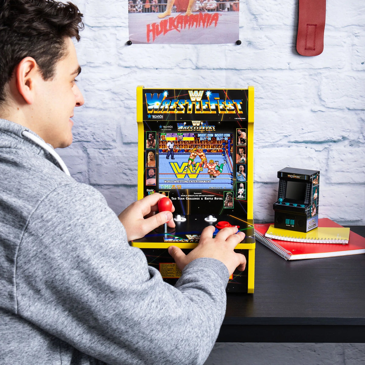 Arcade Classics WWE Counter Series Game Machine with 8" Liquid Crystal Screen & 4 Games