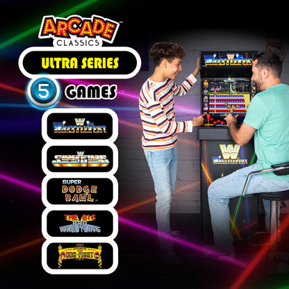 Arcade Classics WWE Ultra Series Game Machine with 17" Liquid Crystal Screen & 5 Games